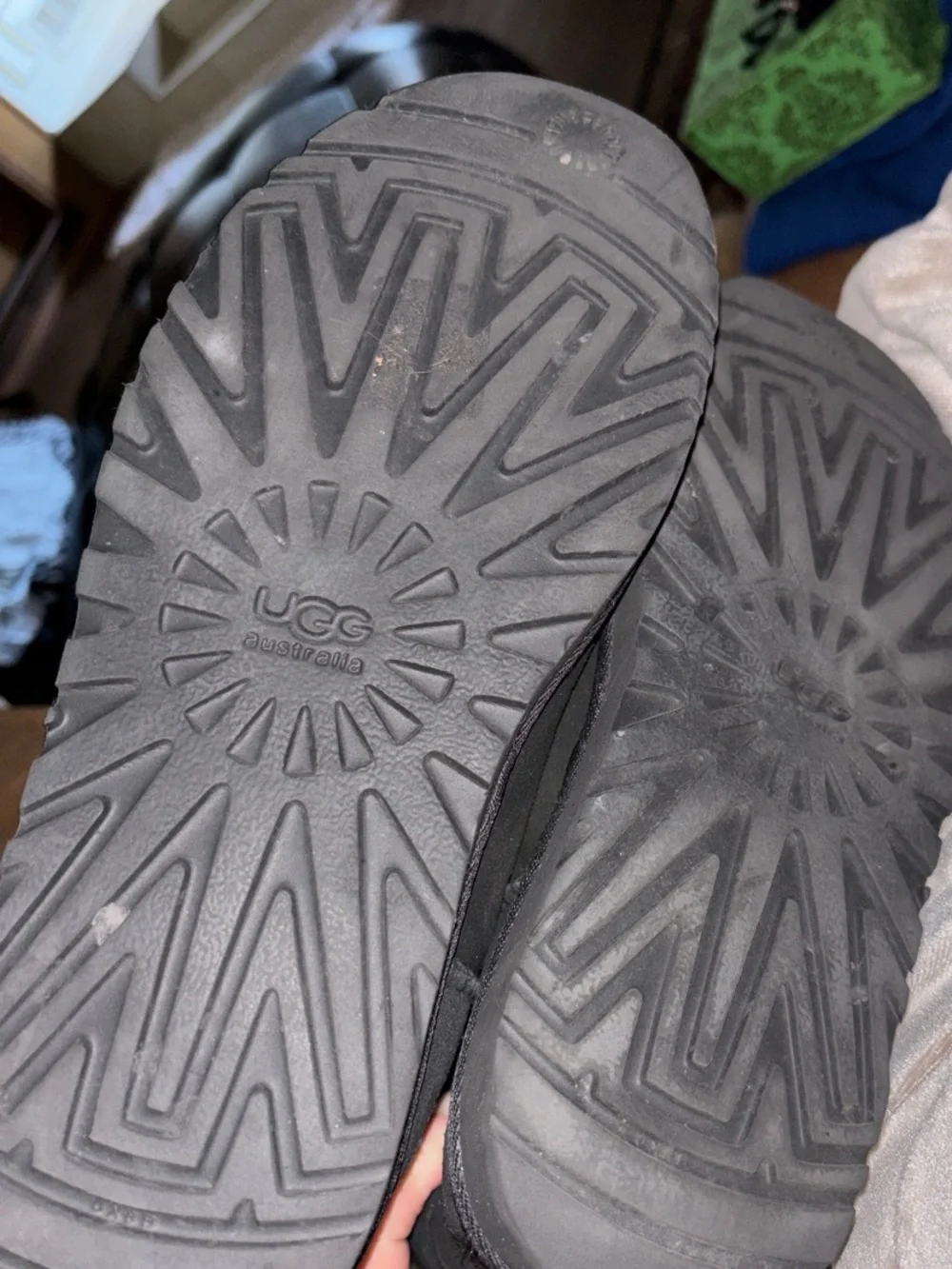 UGG Black Bailey Button Winter Boots